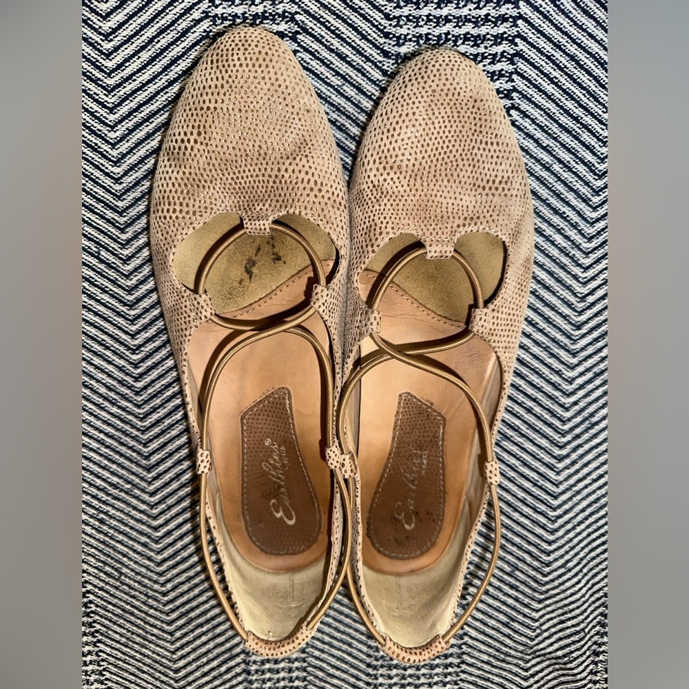 Earthies Essen Suede Flat Sz 9